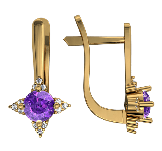 Серьги 3С6074