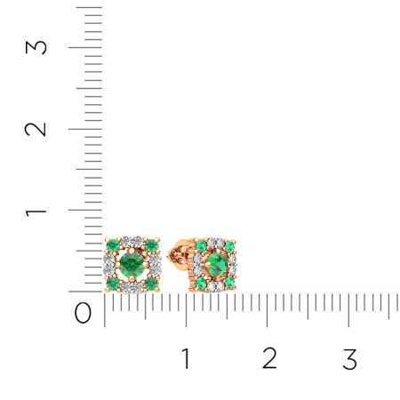 Серьги 3D20122.14K.R.ZZ