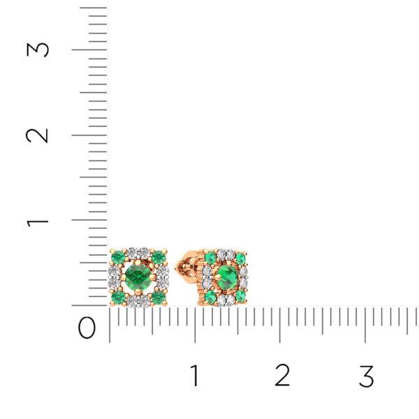 Серьги 3D20122.14K.R.ZZ