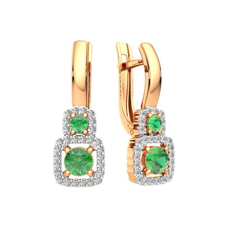 Серьги 3D20228.14K.R.ZZ